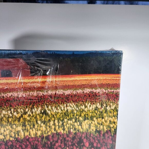Springbok Puzzle Field of Tulips Vintage 2003 Authentic 2000 Interlocking Pieces - Picture 5 of 8